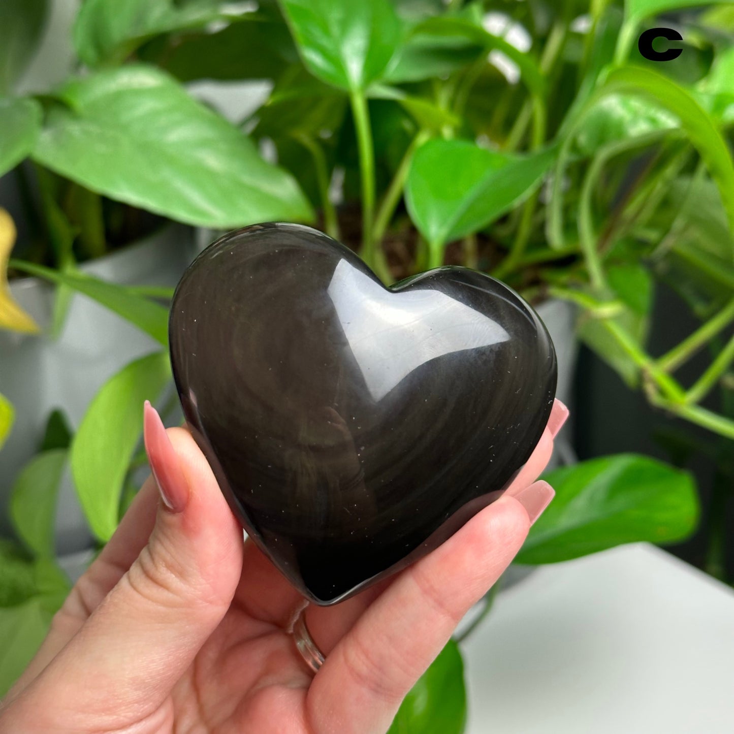 Rainbow Obsidian Hearts