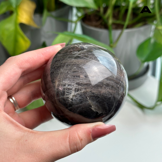 Black Moonstone Spheres