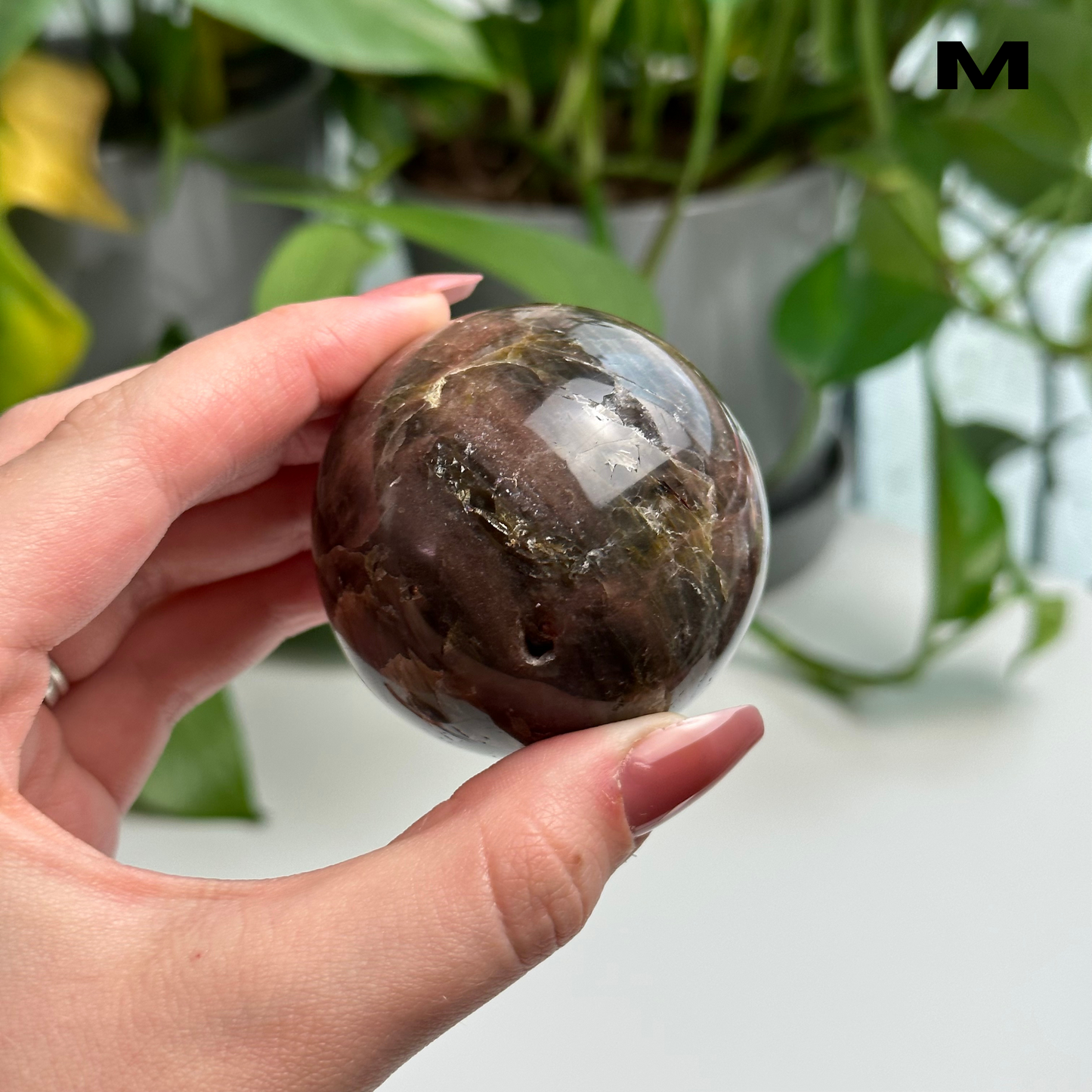 Black Moonstone Spheres