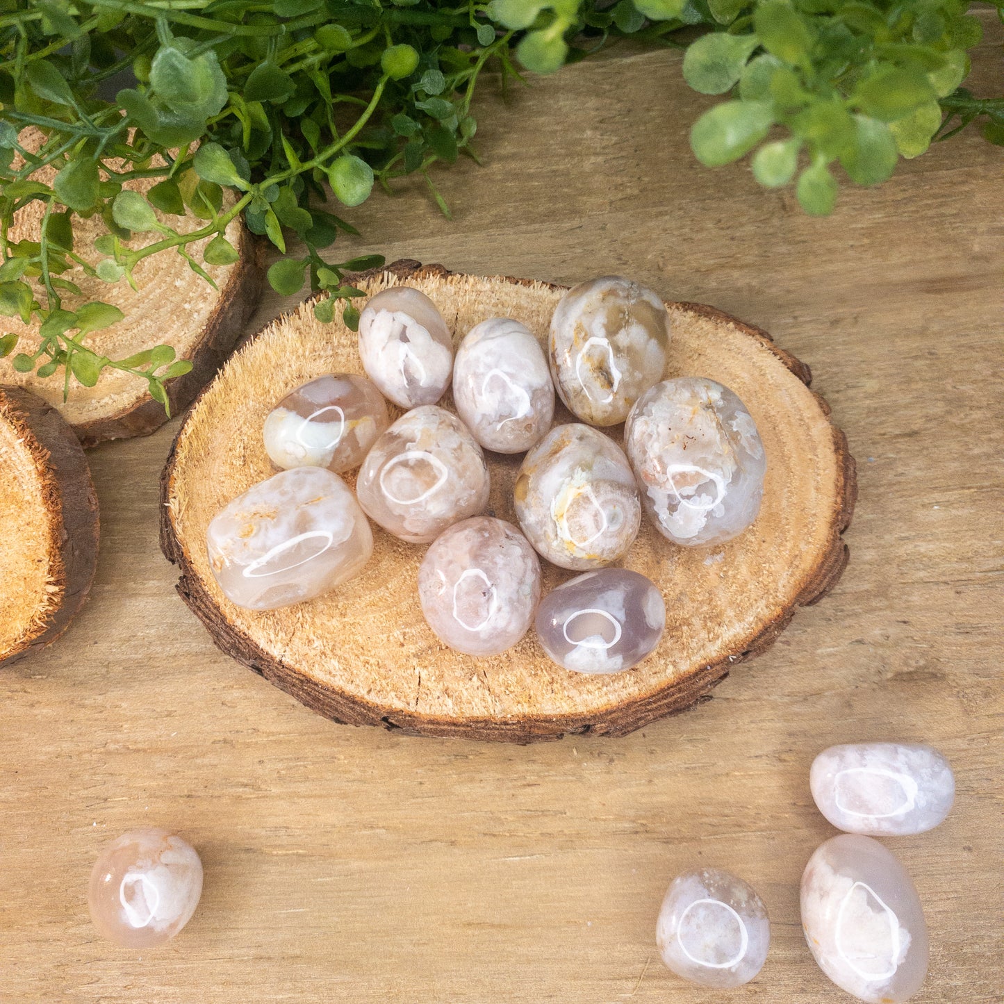 Flower Agate Tumble