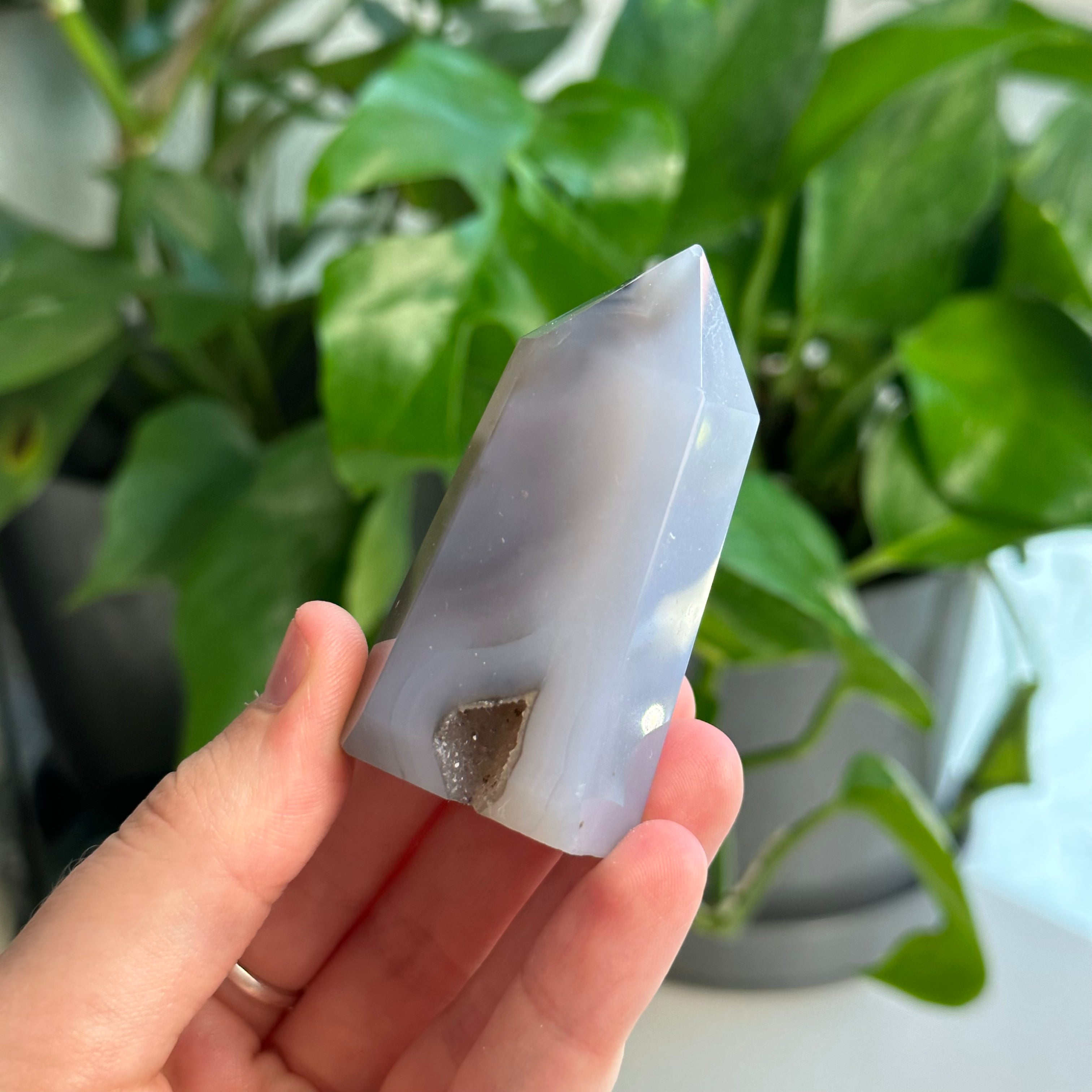 Druzy Agate Tower