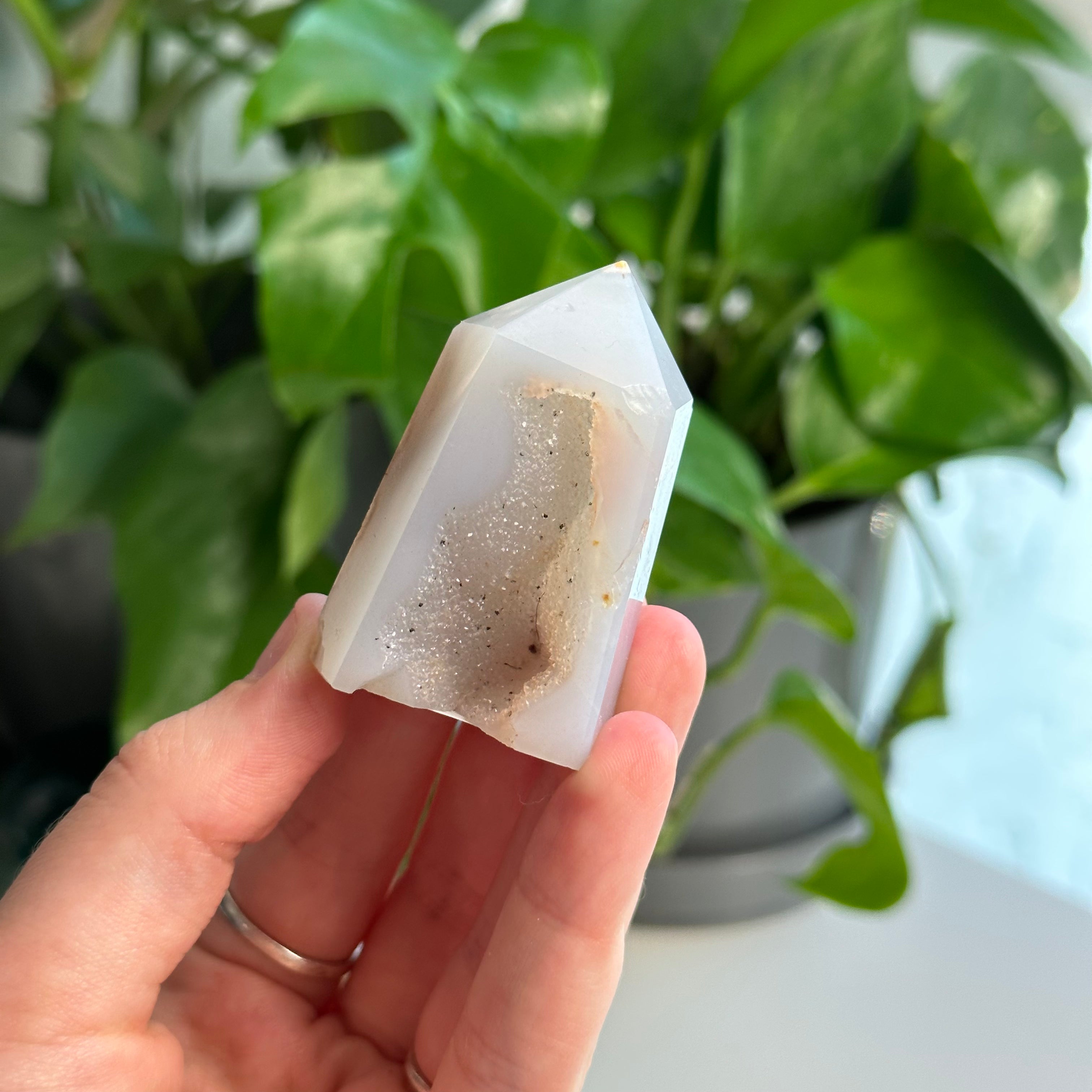Druzy Agate Tower