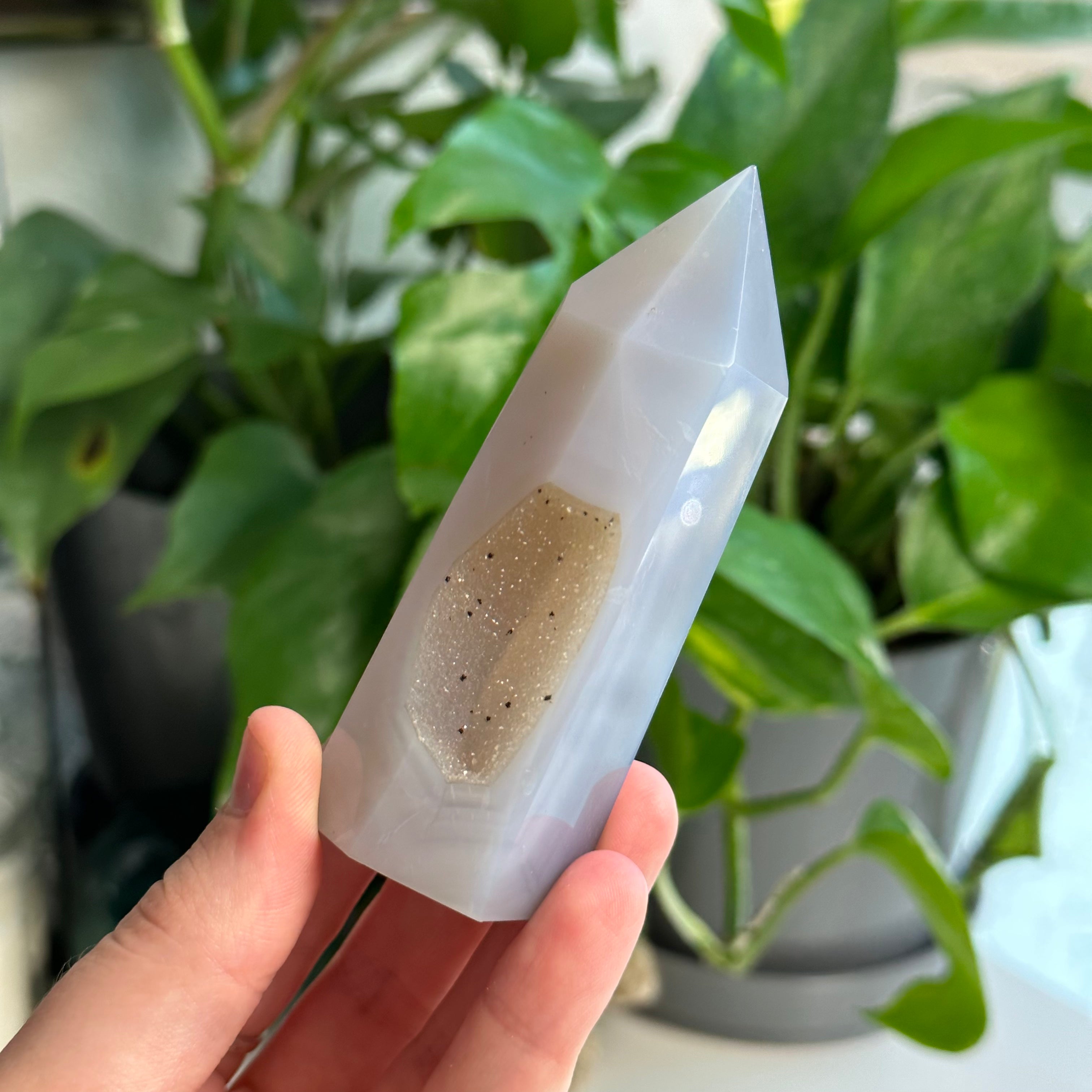 Druzy Agate Tower