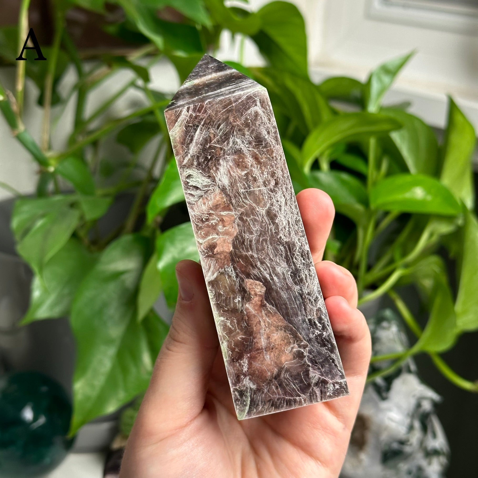 High Quality Lepidolite Tower