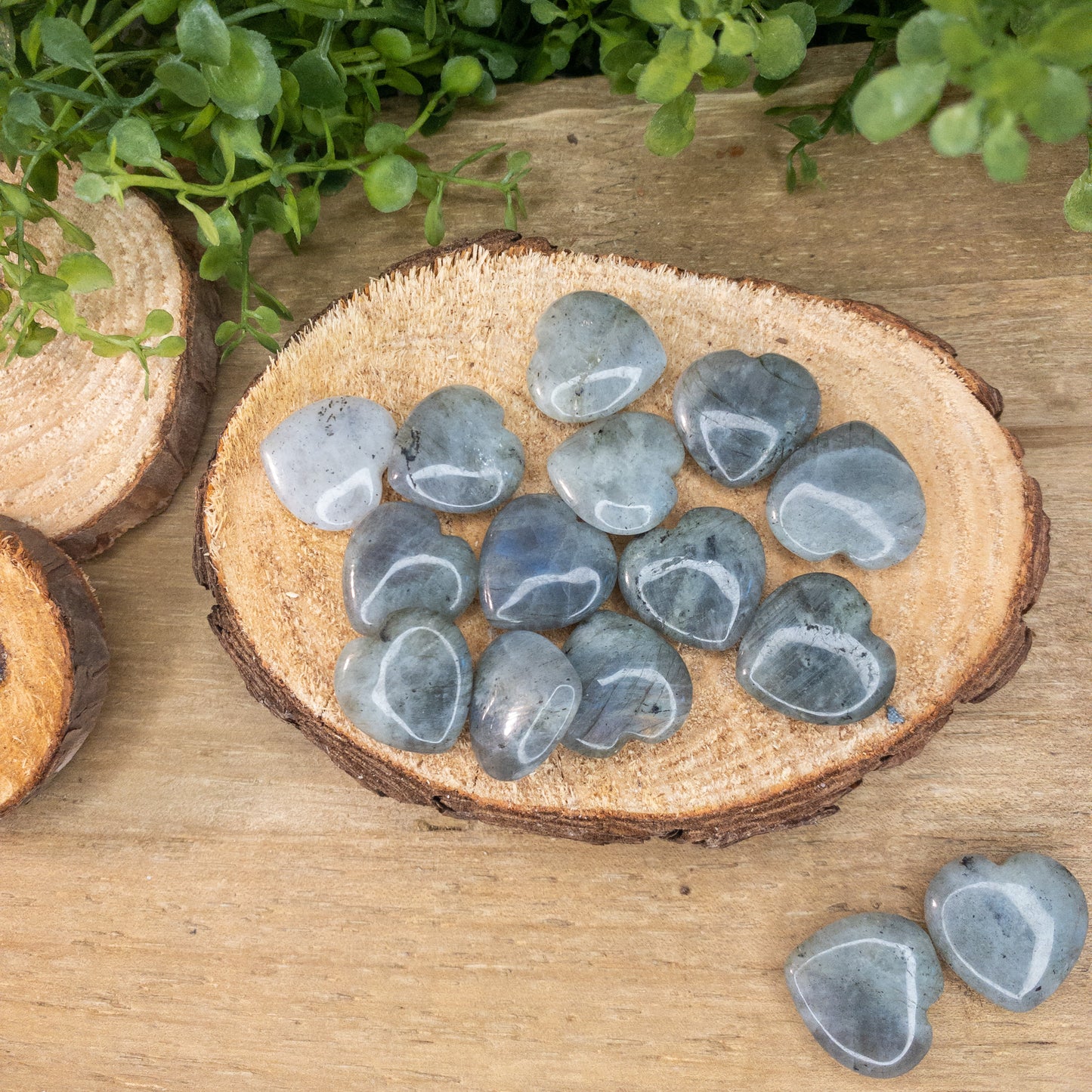 Blue Labradorite Hearts