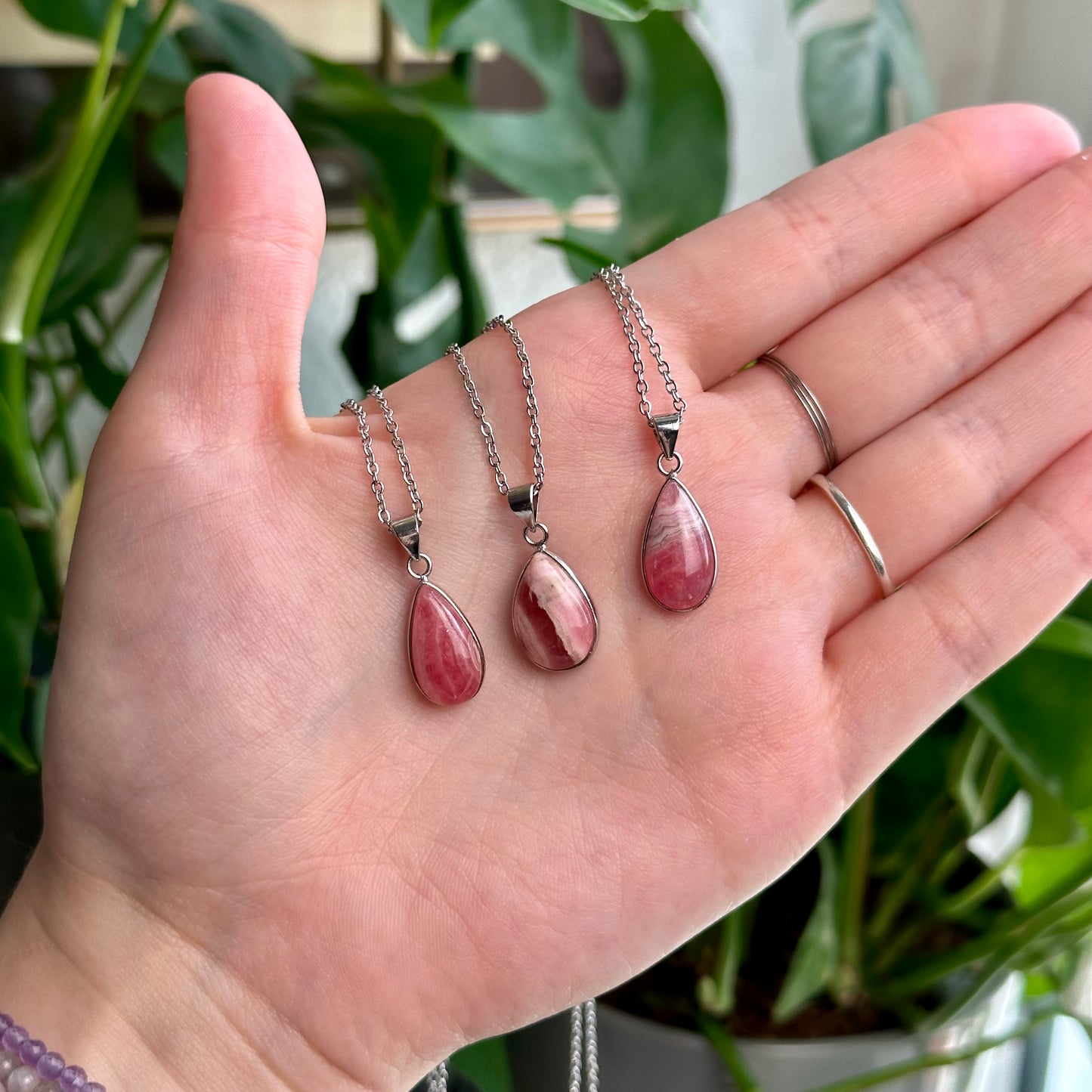 Rhodochrosite Necklaces