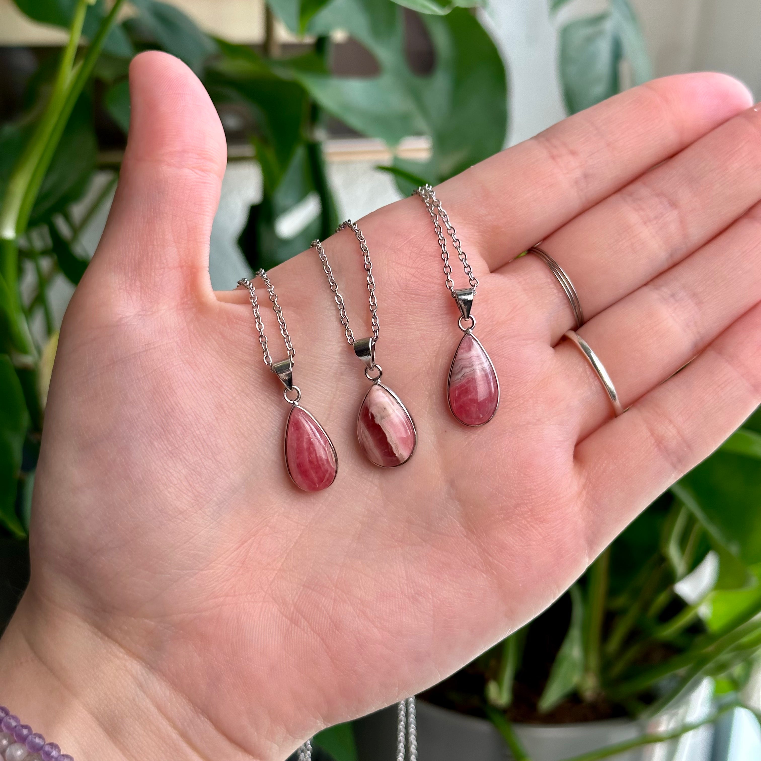Rhodochrosite Necklaces