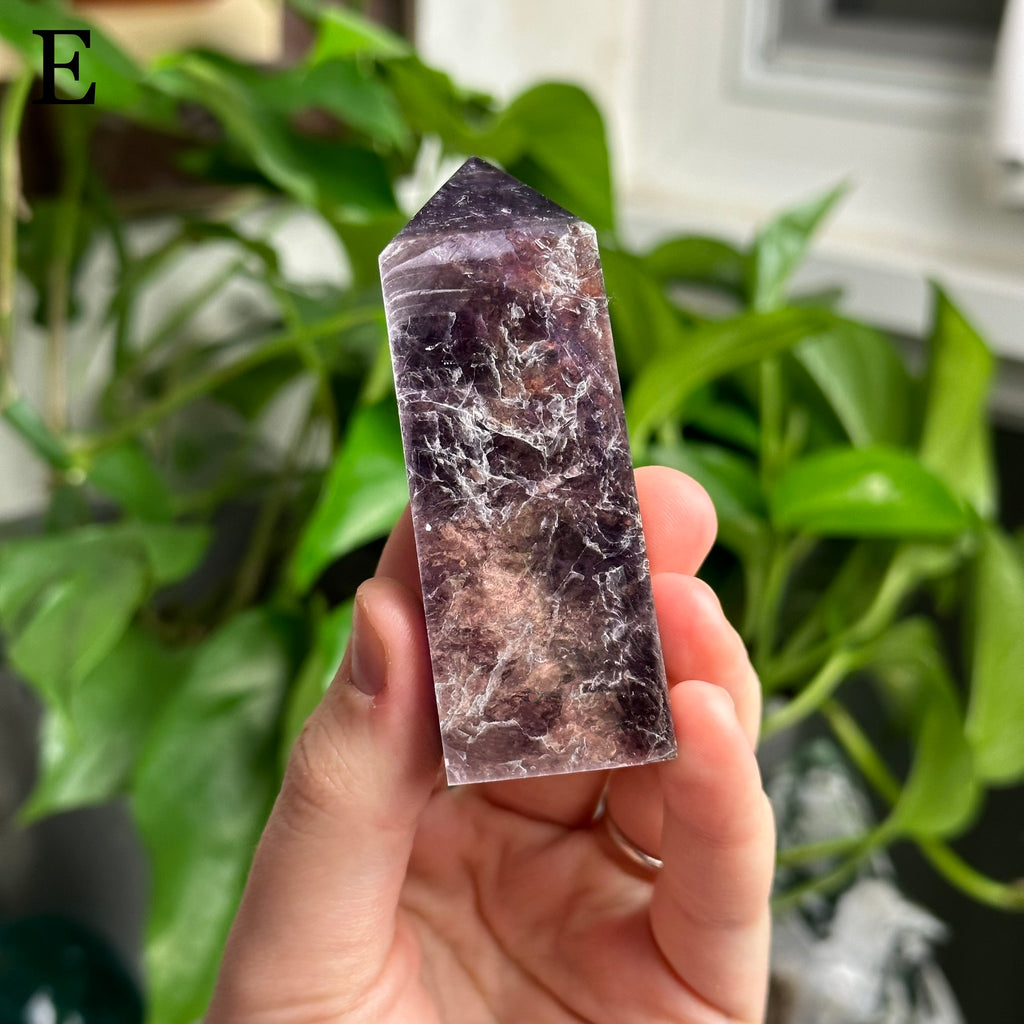 High Quality Lepidolite Tower