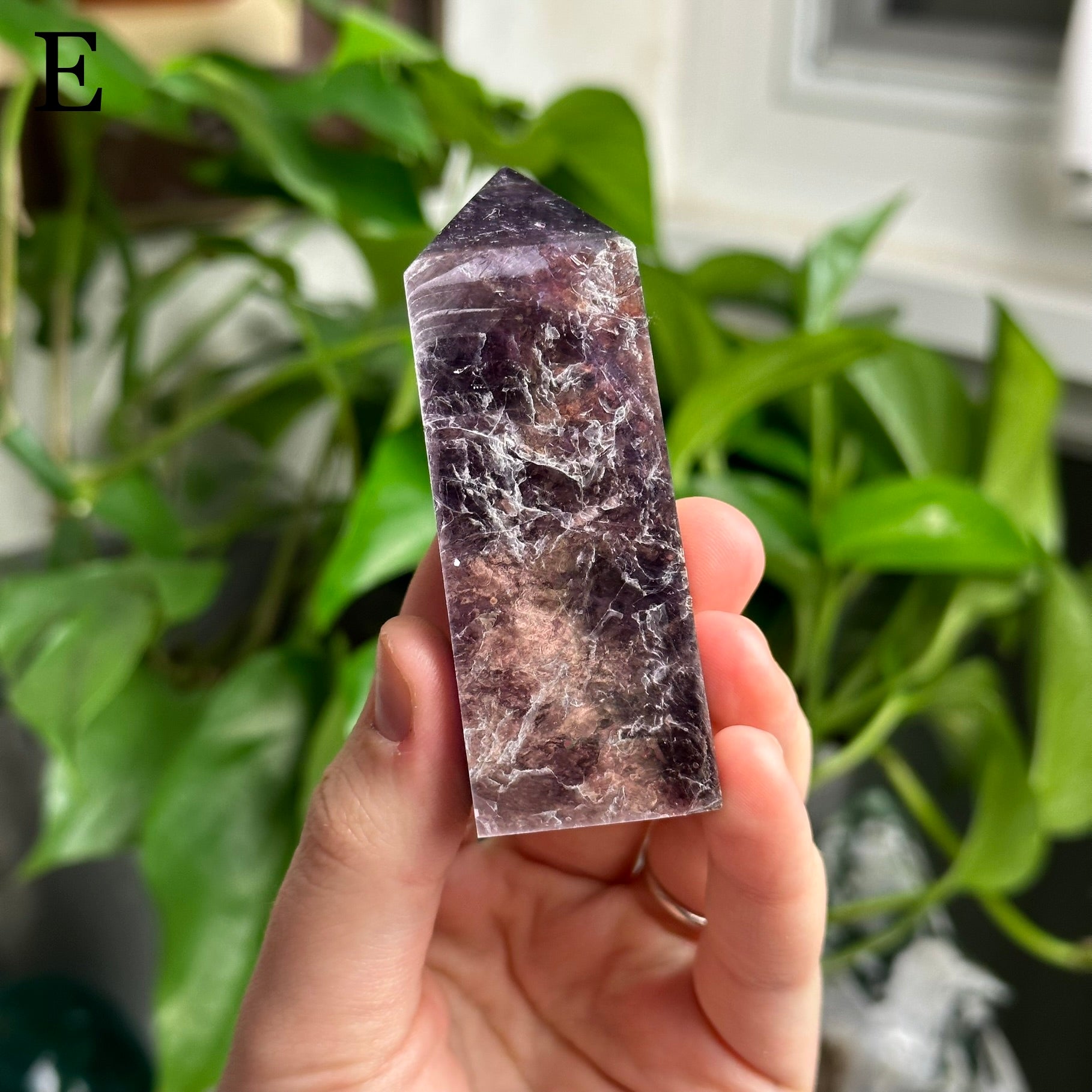 High Quality Lepidolite Tower