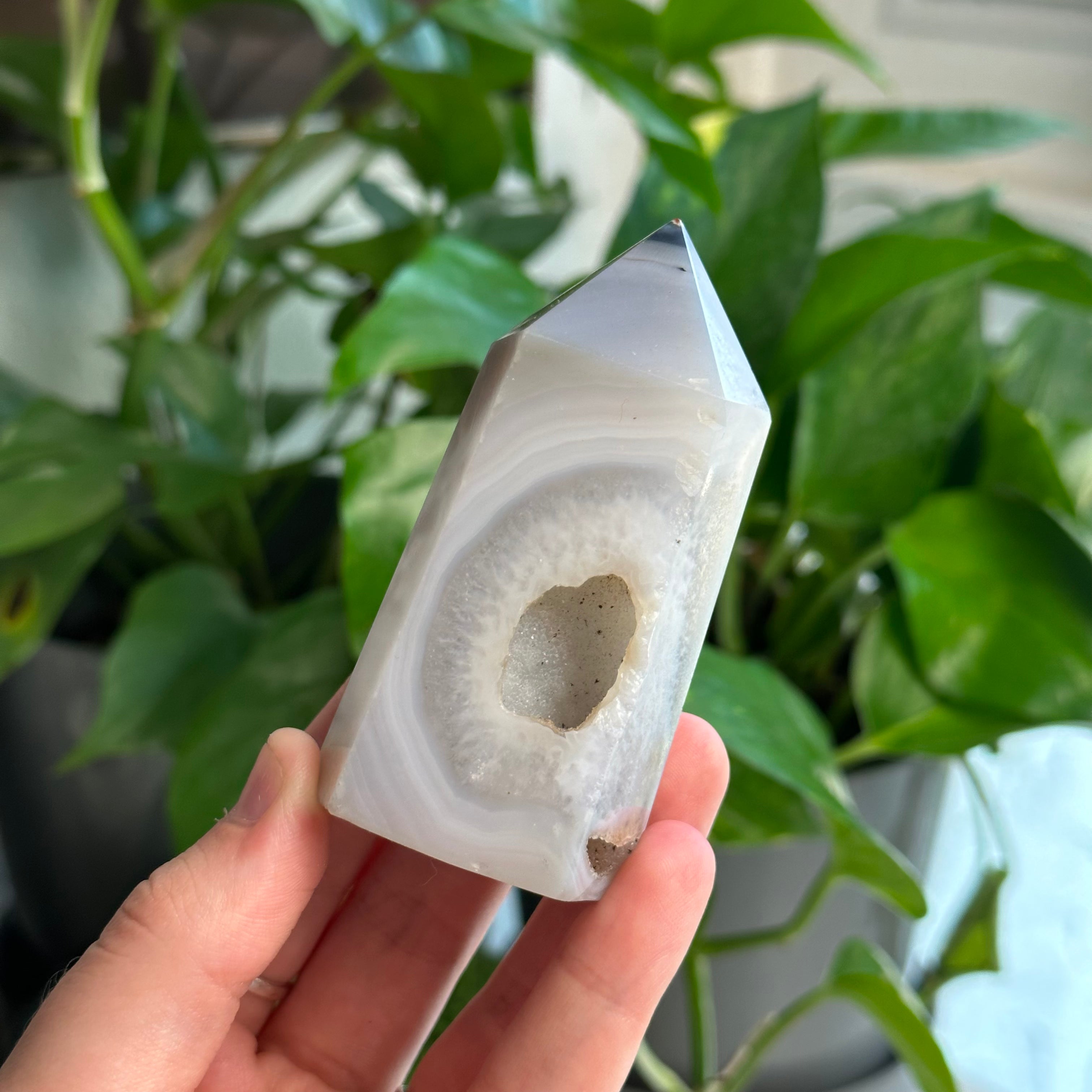 Druzy Agate Tower