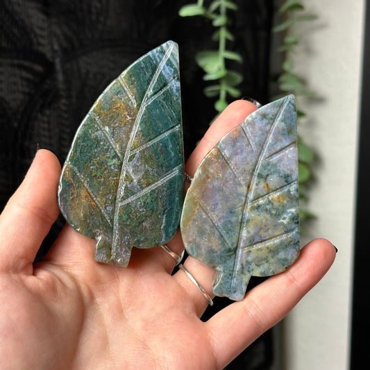 Moss Agate Leaf