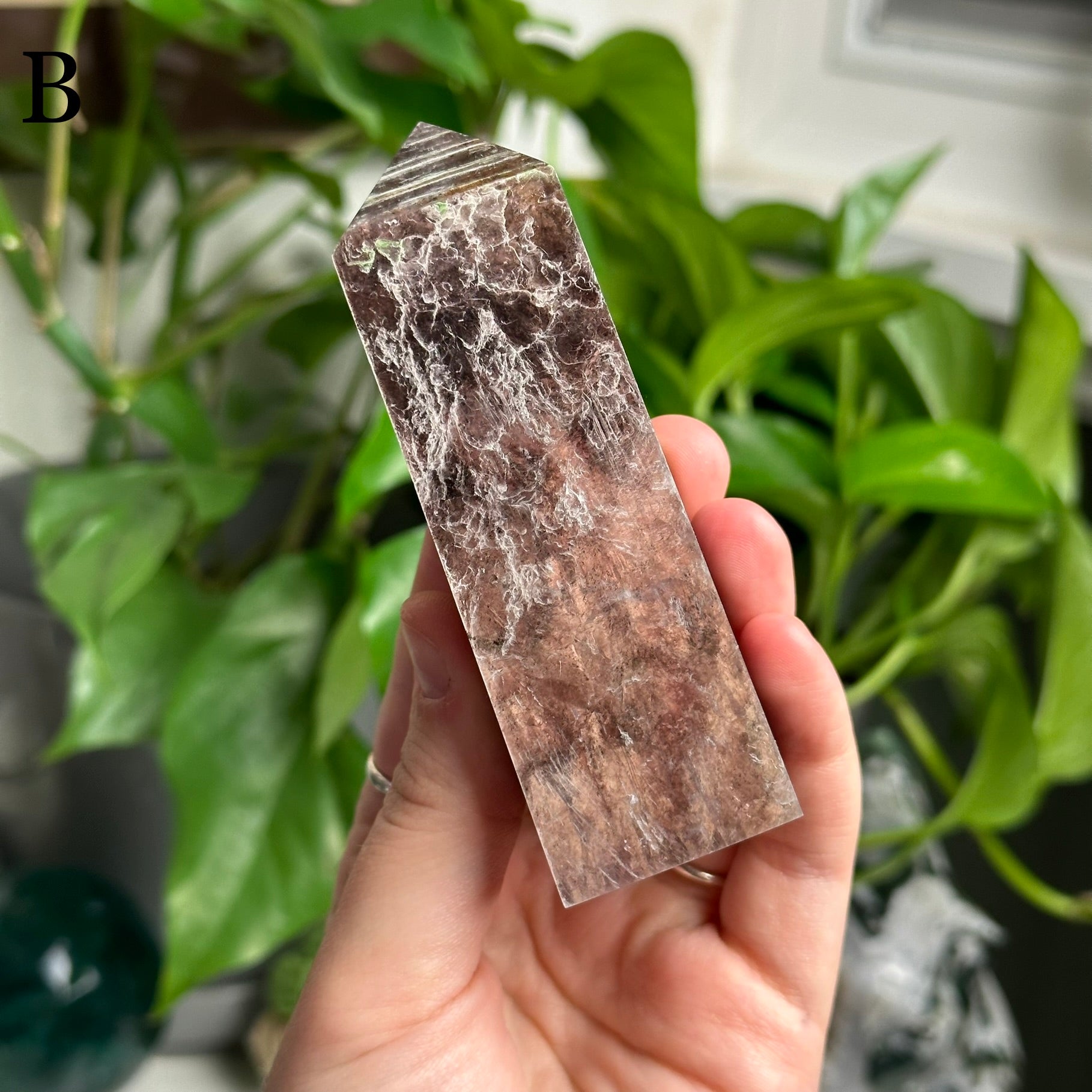 High Quality Lepidolite Tower
