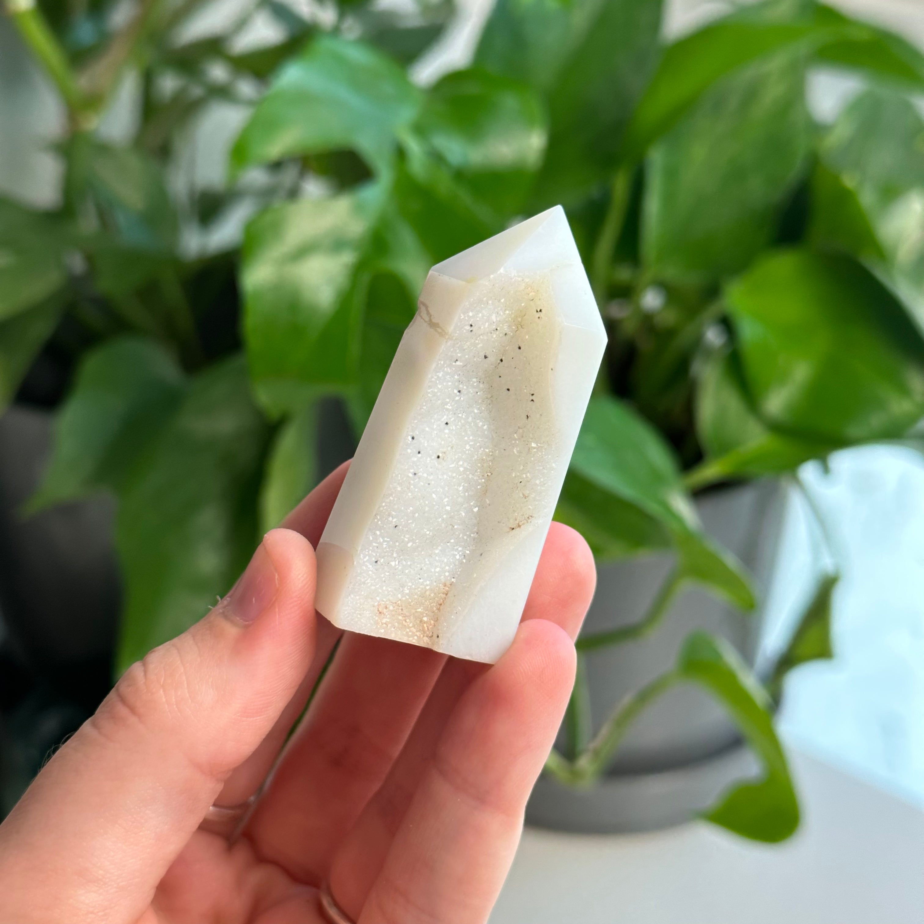 Druzy Agate Tower