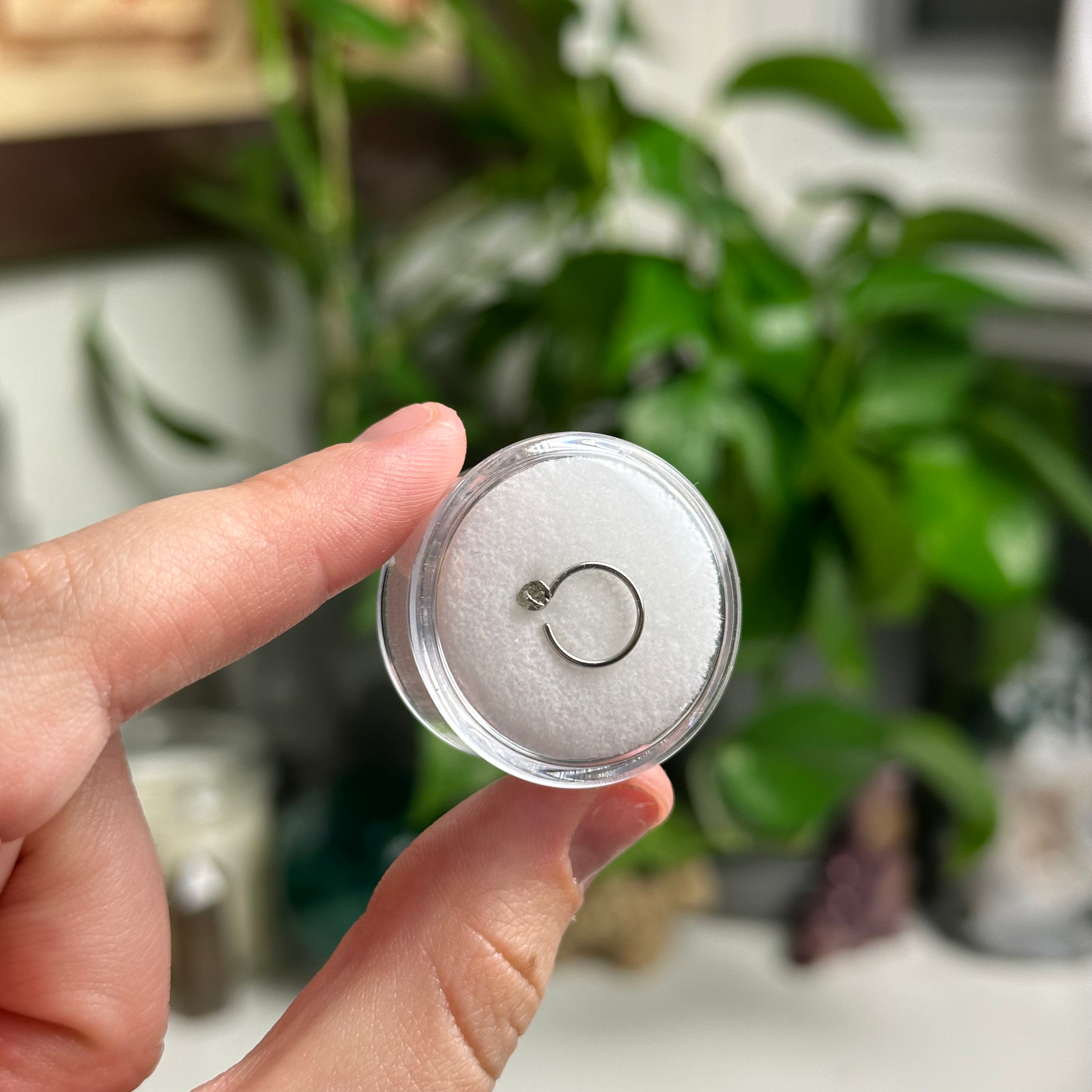 Moldavite Nose Hoop/Ring