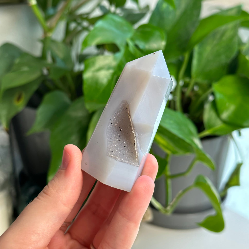 Druzy Agate Tower