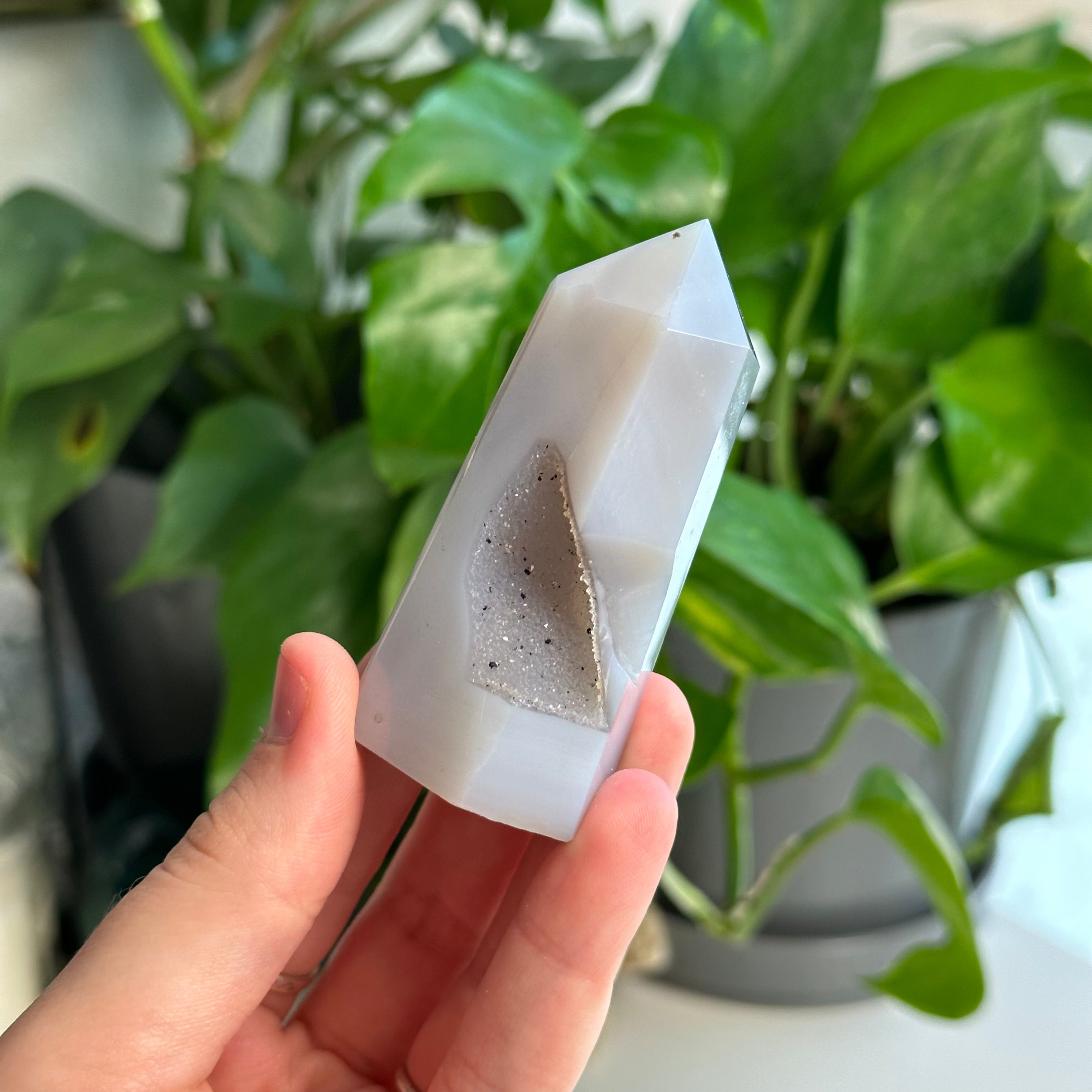 Druzy Agate Tower