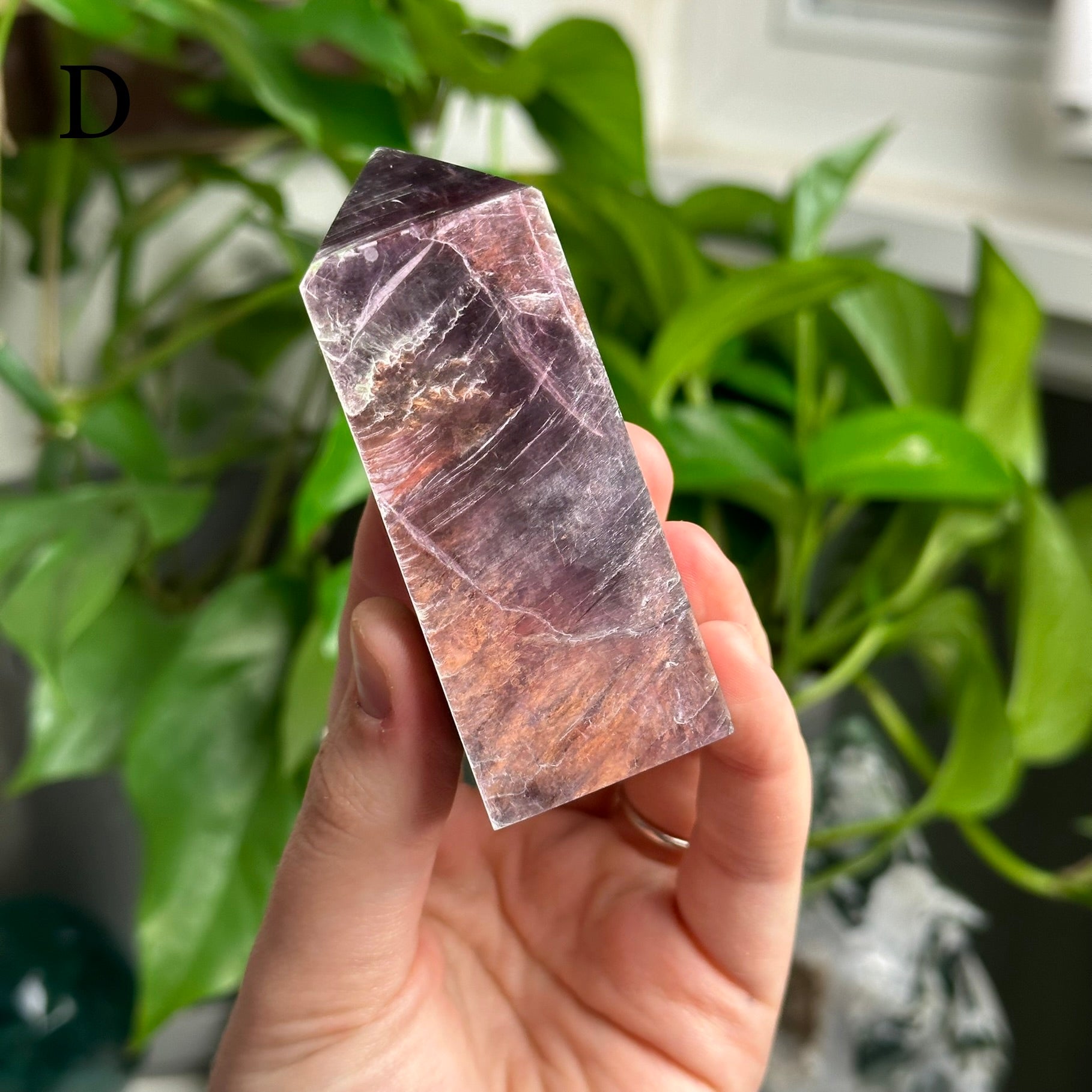 High Quality Lepidolite Tower