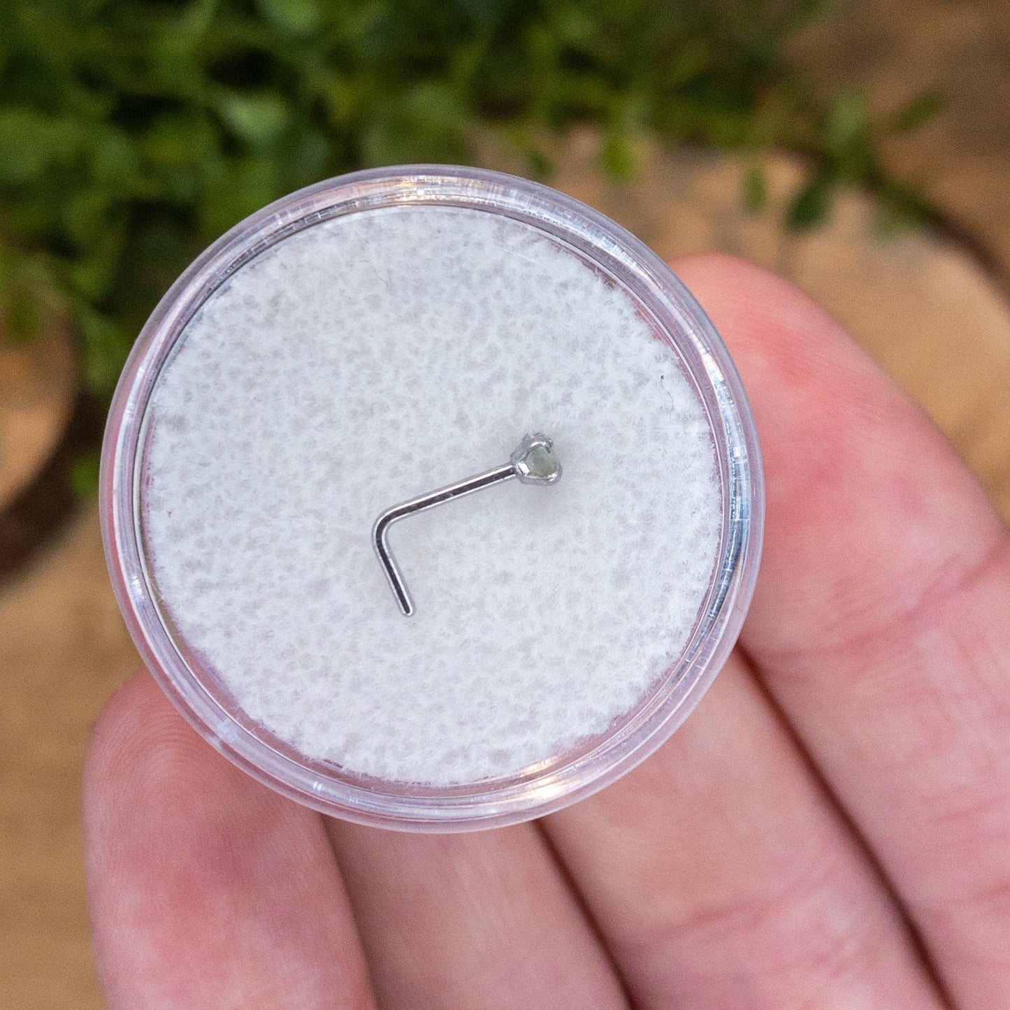 Moldavite Nose Ring / Nose Stud