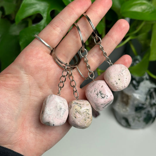 Rhodochrosite Keychain