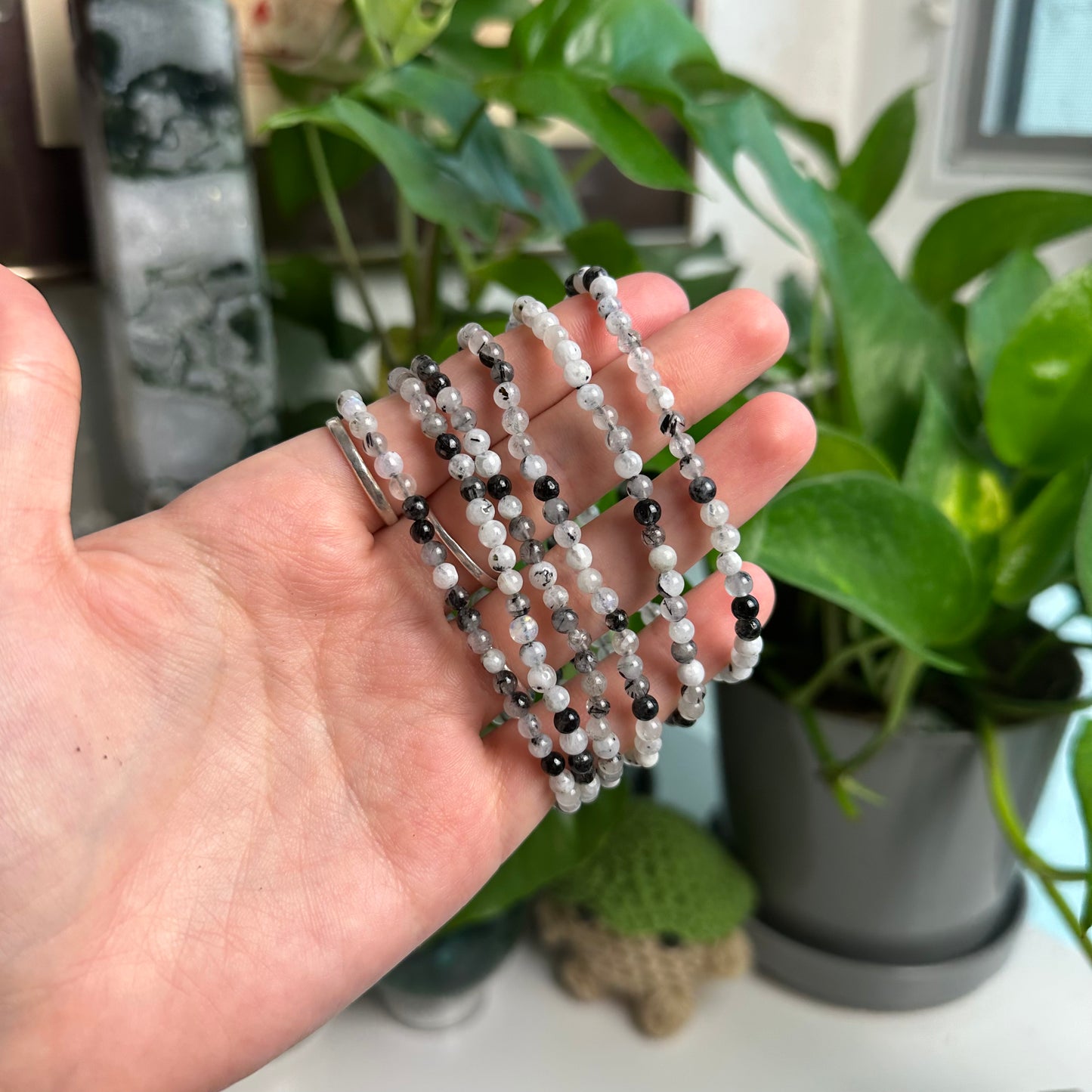 Tourmaline and Quartz Bracelet