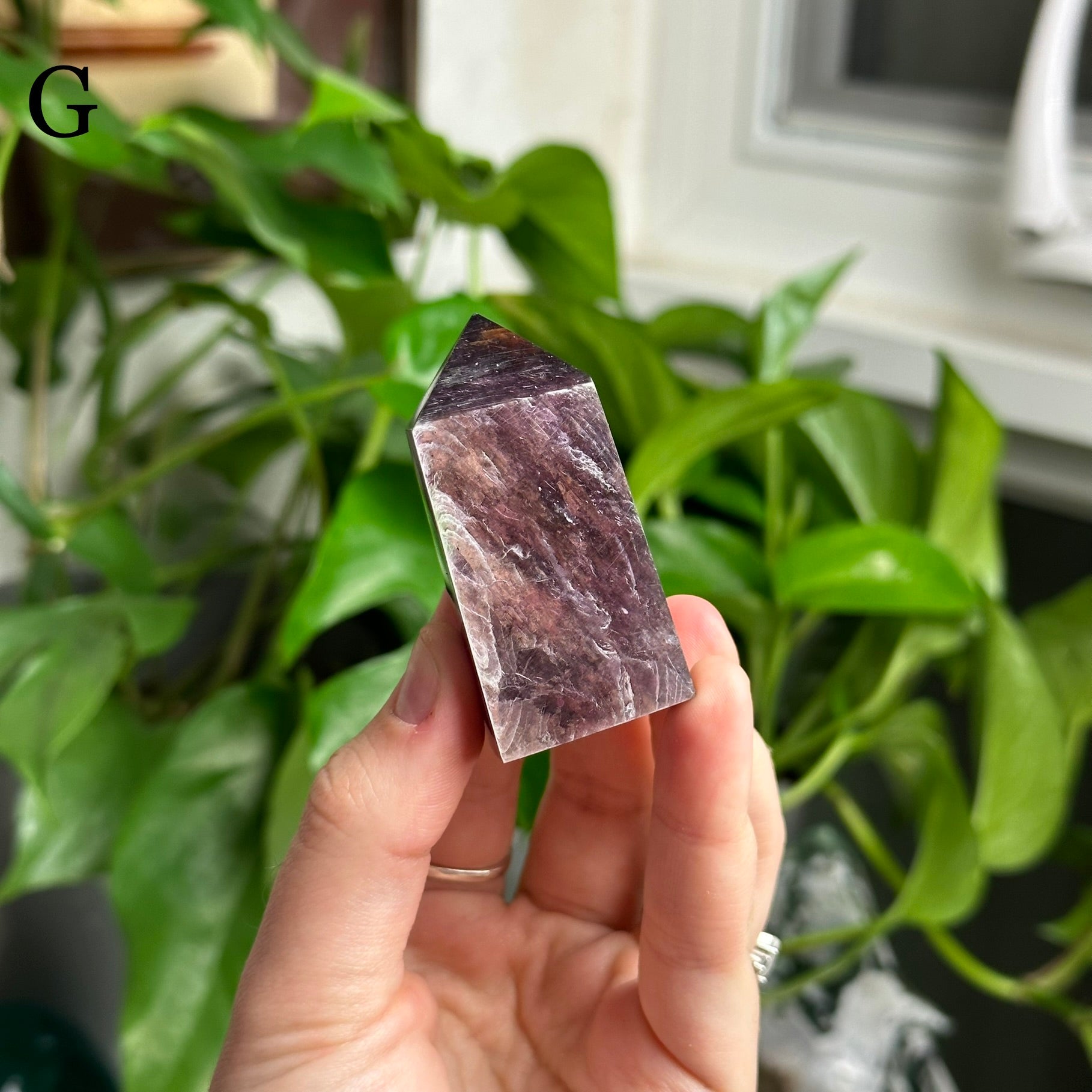 High Quality Lepidolite Tower