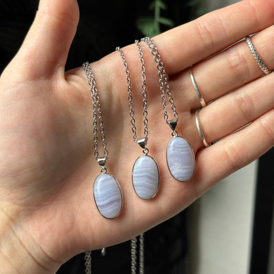 Blue Lace Agate Necklaces