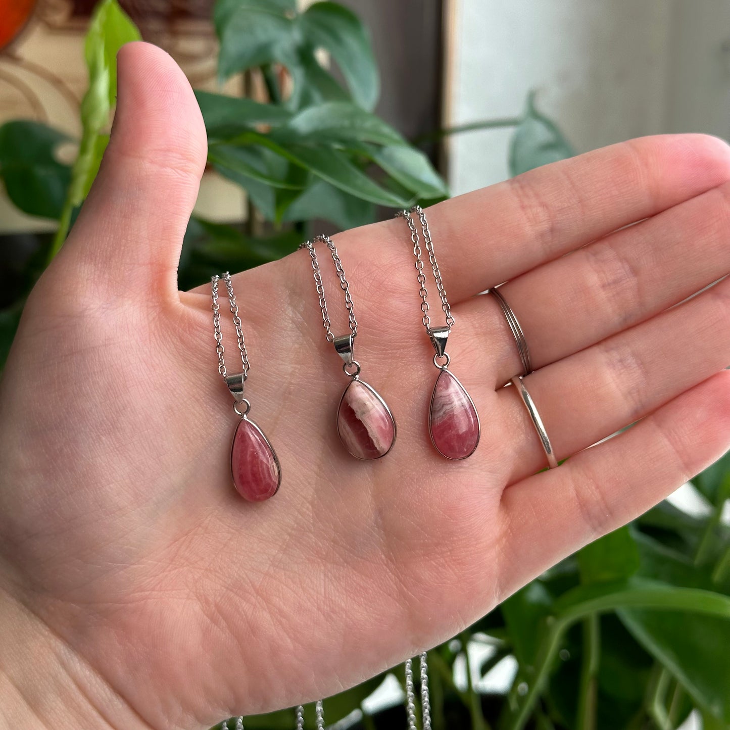 Rhodochrosite Necklaces