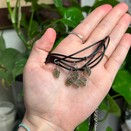 Intuitively Chosen Moldavite Necklaces
