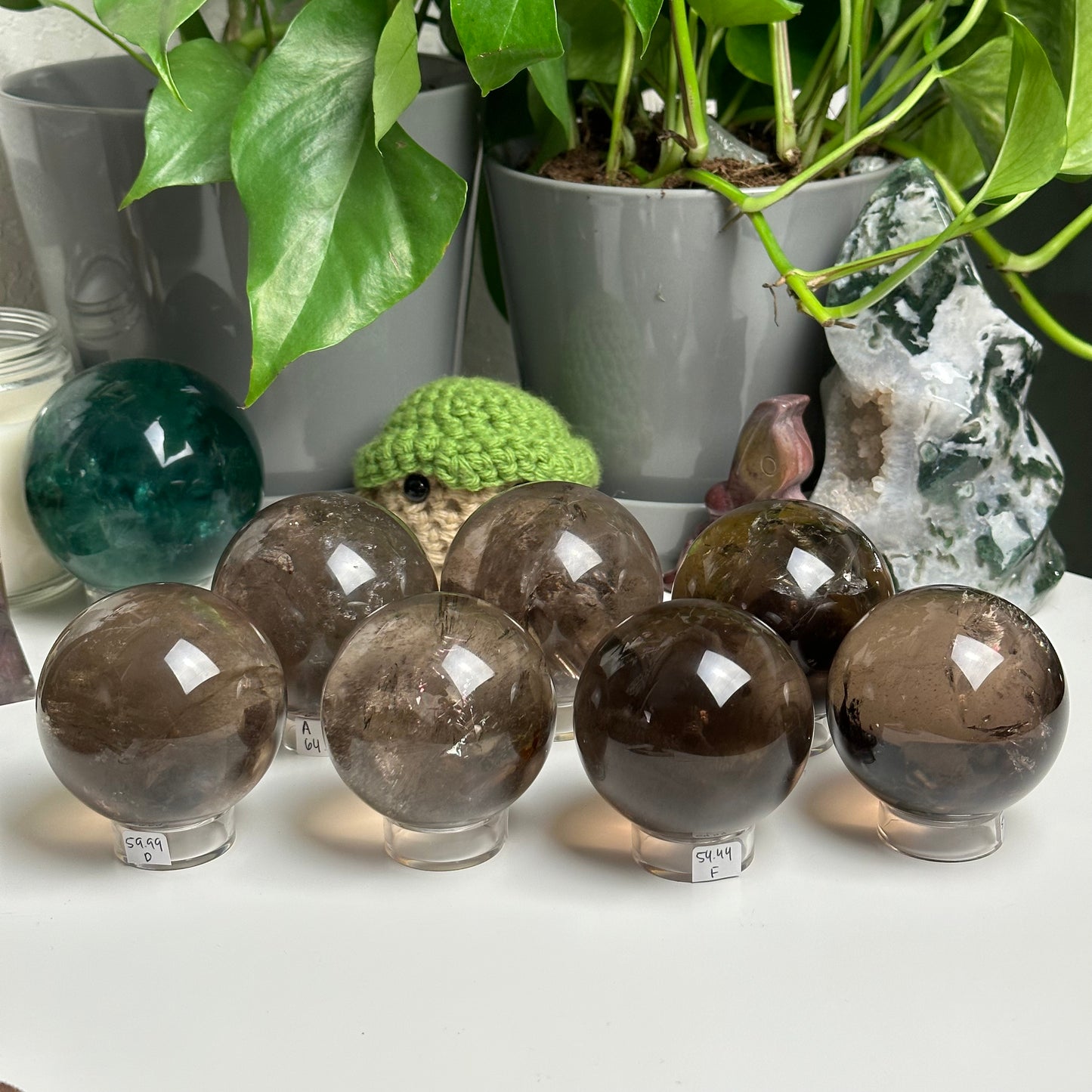 Smoky Quartz Spheres